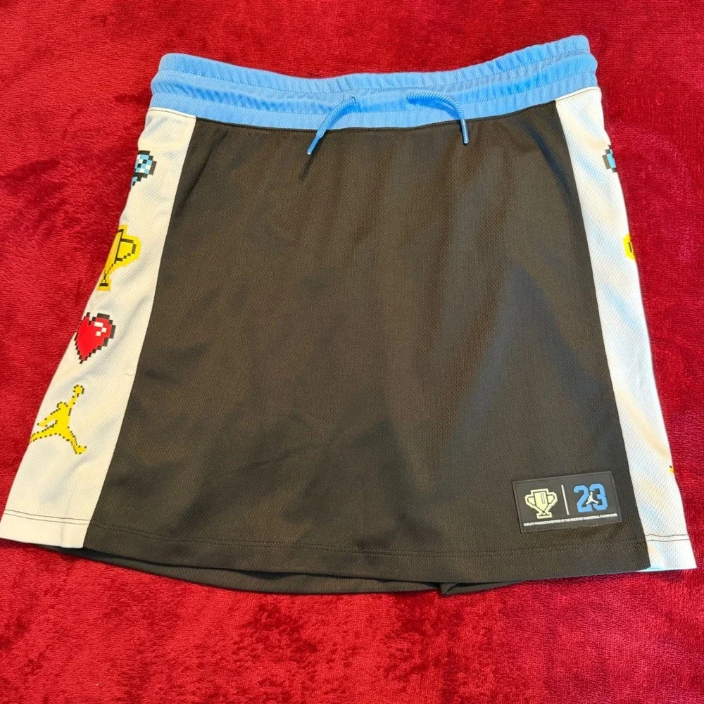 Jordan Girls XL Pixel Mesh Skort Black University Blue 45B532-023 NWT‎